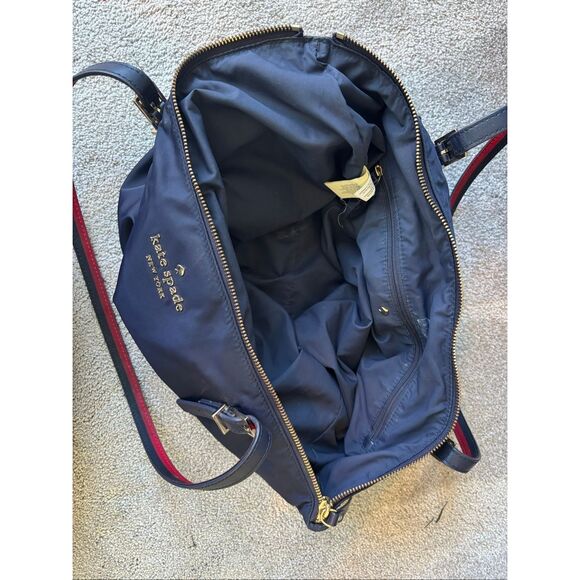 Kate Spade Watson Lane Varsity Stripe Maya tote, $328 - Picture 9 of 10